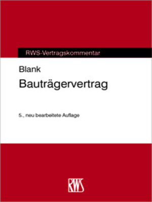 cover image of Bauträgervertrag